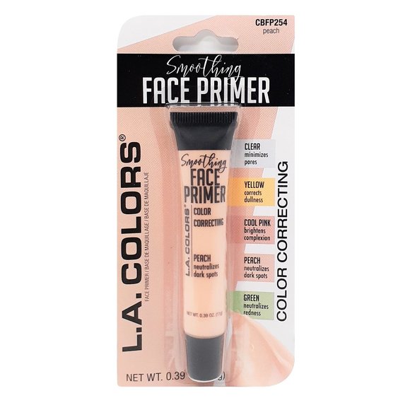 LA COLORS SMOOTHING FACE PRIMER PEACH COLOR - Picture 1 of 4
